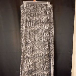 Heathered Black/Gray Maxi Skirt